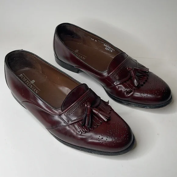Bostonian Men\'s Dark Burgundy Leather Slip-Ons s-l400.jpg main image 3